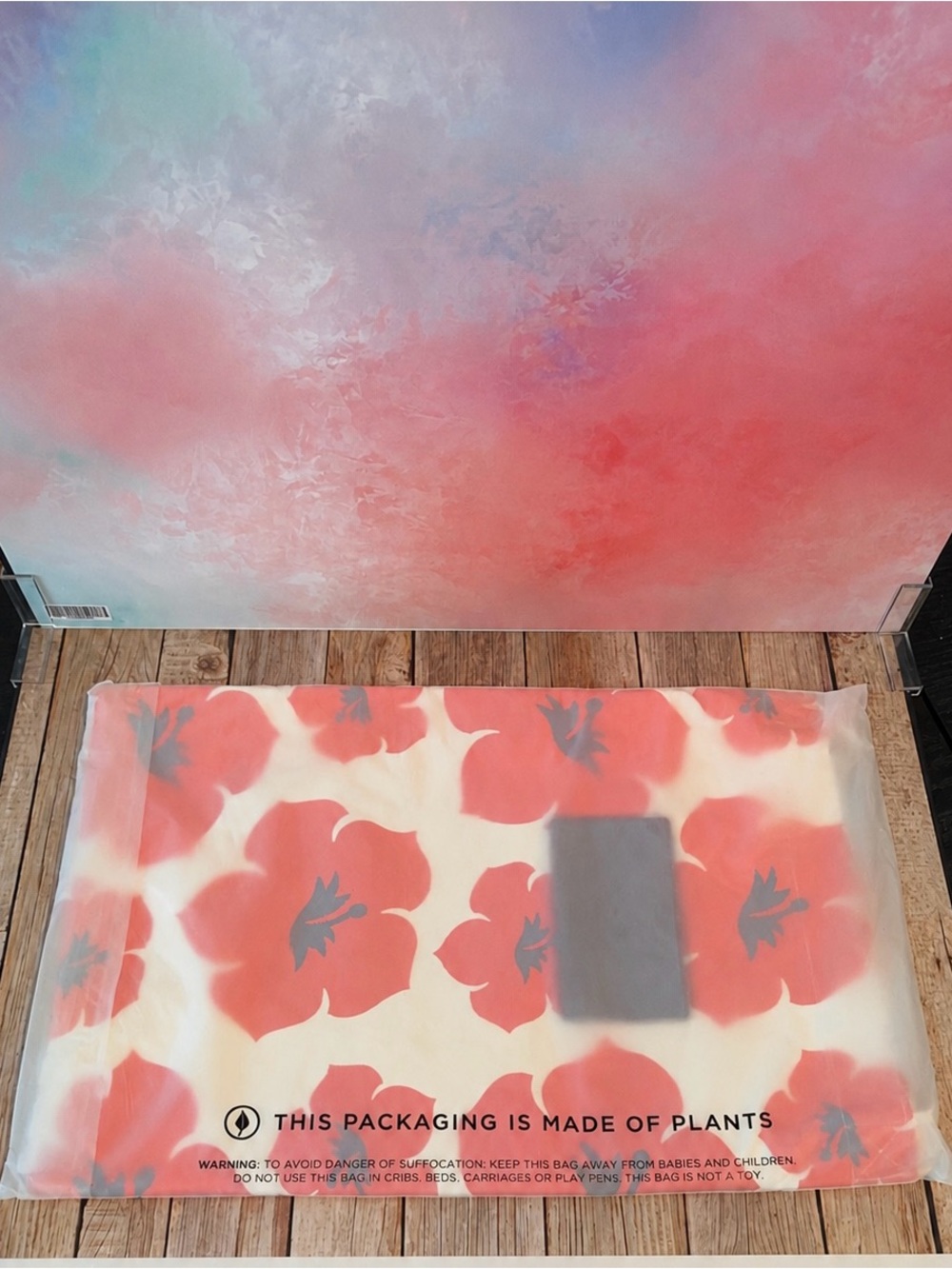 ALOHAS Coral and White Travel Pouch - Picture 2 of 7